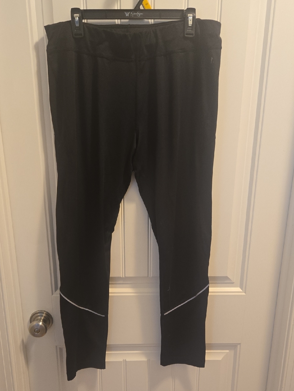 Danskin Now Black Leggings with Subtle Logo Detail